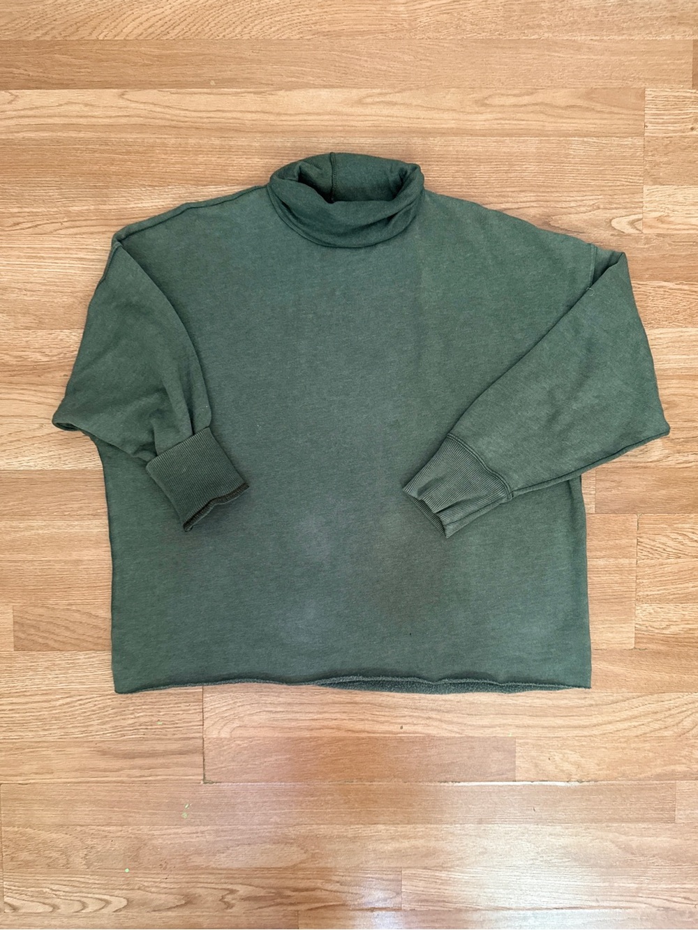 Aerie Olive Green Turtleneck Sweatshirt XL